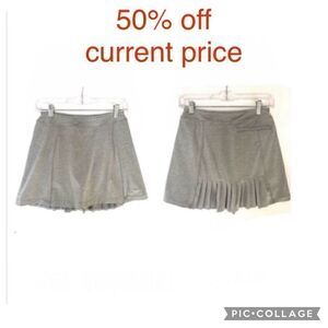 Slazenger Pleat Back Golf Skort Gray EUC XS